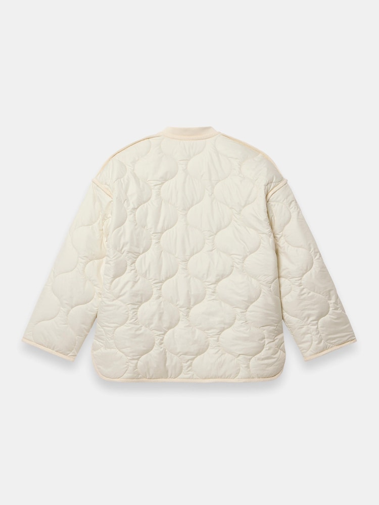 Mint Velvet Cream Quilted Coat - Image 7 of 7