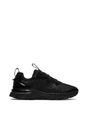 Nike Black React Vision Youth Trainers - Image 1 of 10