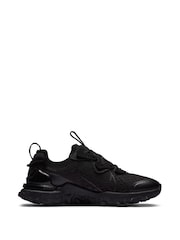 Nike Black React Vision Youth Trainers - Image 3 of 10
