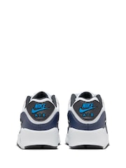 Weiß/Grau/Blau - Nike Air Max 90 Turnschuhe für Jugendliche - Bild 6 von 10