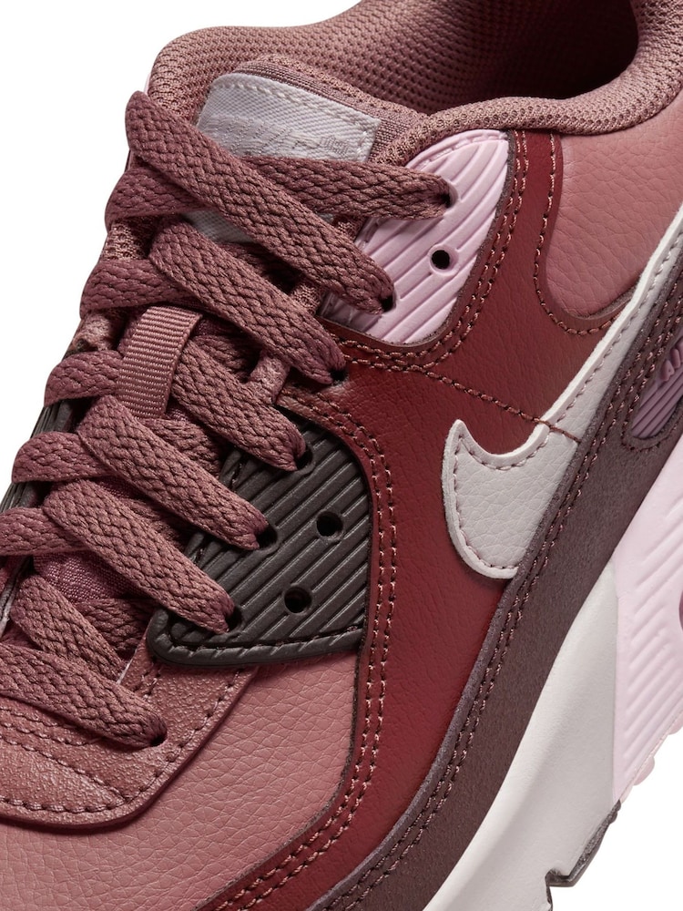 Nike Pink Mauve Air Max 90 LTR Youth Trainers - Image 10 of 10