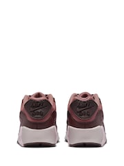 Nike Pink Mauve Air Max 90 LTR Youth Trainers - Image 6 of 10