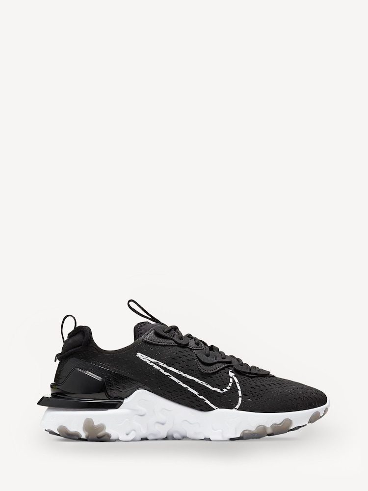 Nike Black/White React Vision Trainers - Image 1 of 8