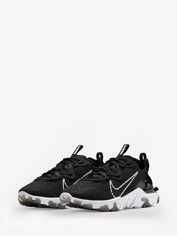 Nike Black/White React Vision Trainers - Image 3 of 8