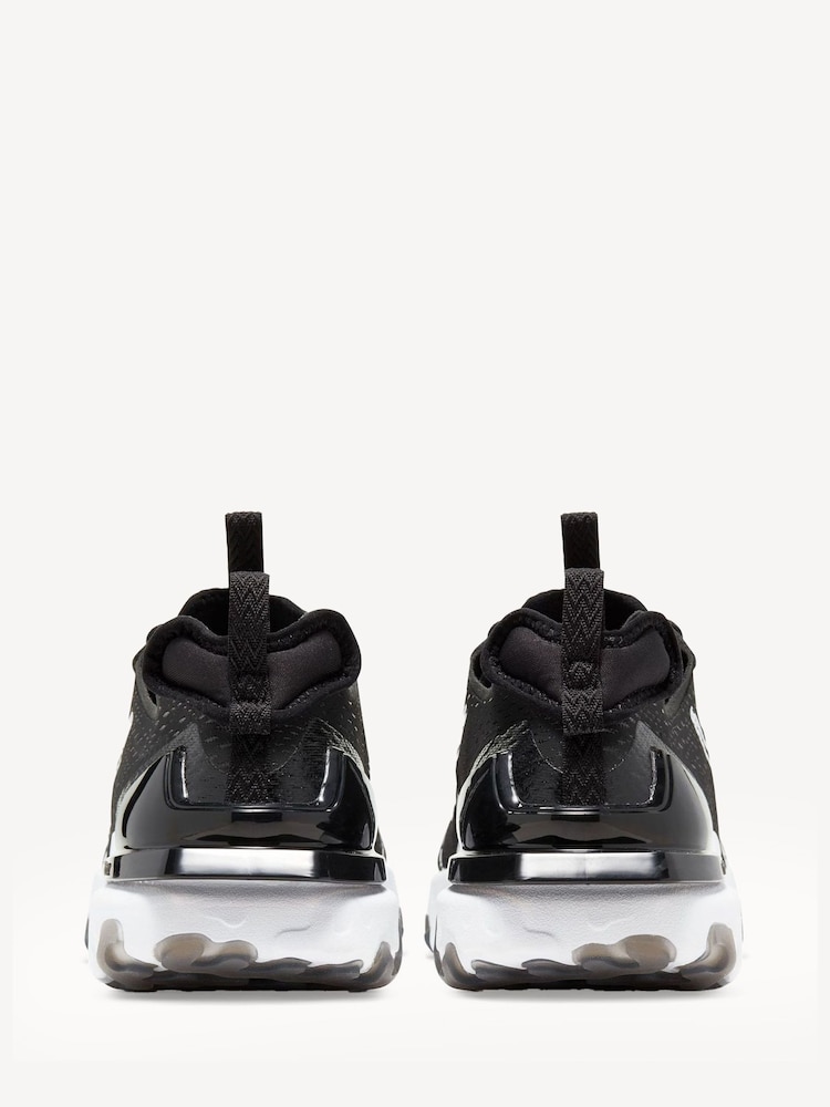 Nike Black/White React Vision Trainers - Image 4 of 8