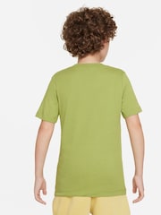 Zelena Chartreuse - Bombažna majica s kratkimi rokavi Nike 100% Futura - Slika 2 iz 4