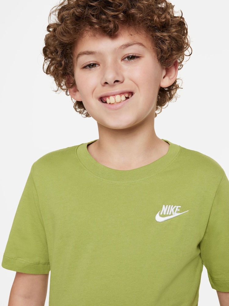 Zelena Chartreuse - Bombažna majica s kratkimi rokavi Nike 100% Futura - Slika 4 iz 4