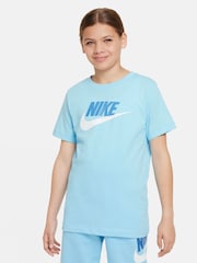 Голубой - Nike 100% Cotton Futura Icon T-Shirt - Изображение 1 из 1