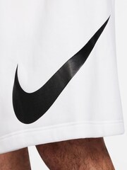 Nike White Club Fleece Swoosh Shorts - Image 14 of 18