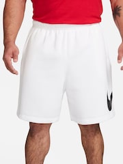 Nike White Club Fleece Swoosh Shorts - Image 9 of 18