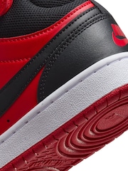 Nike Red/Black Youth Court Borough Mid Trainers - Image 10 of 11