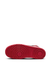 Nike Red/Black Youth Court Borough Mid Trainers - Image 8 of 11