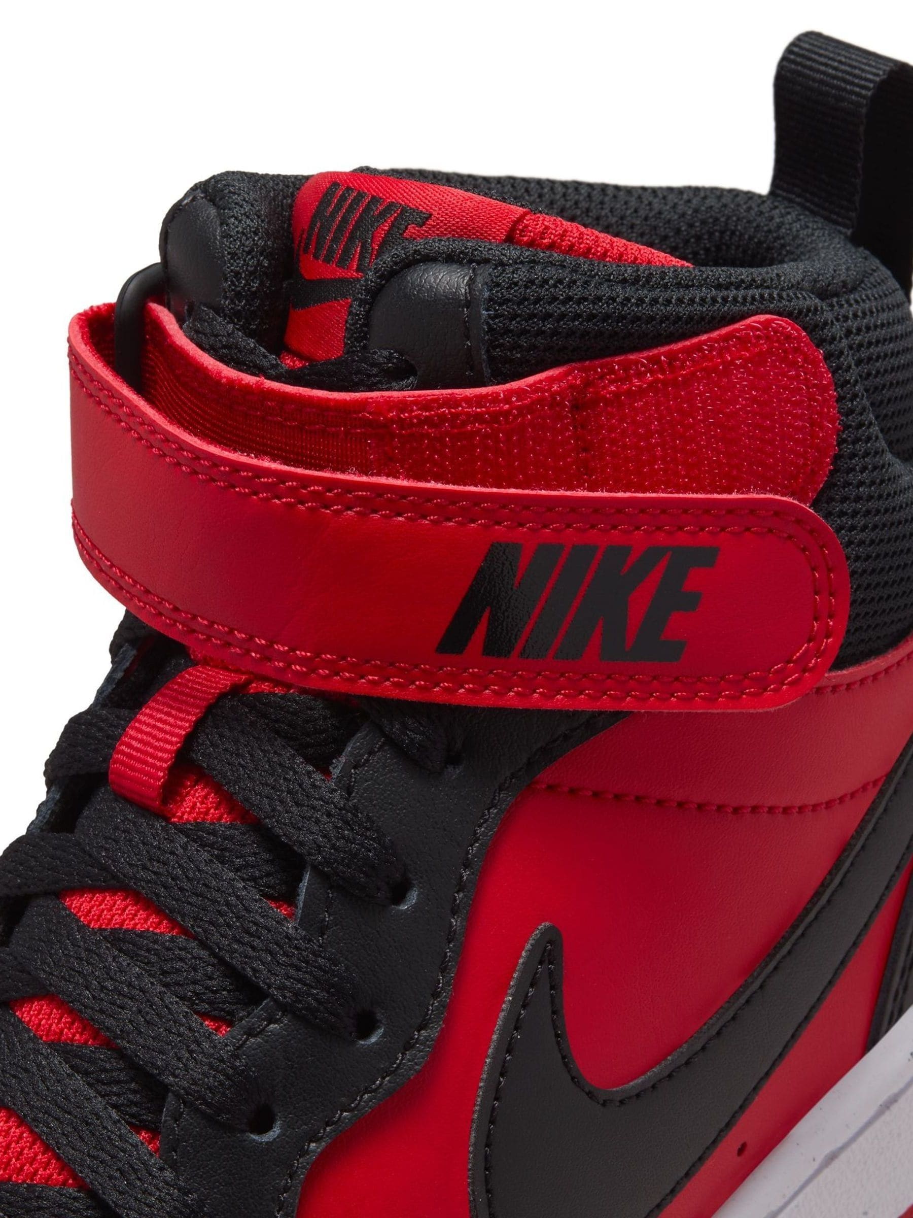 Buy Nike Red Black Youth Court Borough Mid Trainers from Next Luxembourg