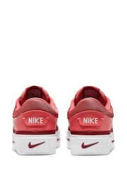Nike Pink Court Legacy Lift Platform Trainers - Image 6 of 12