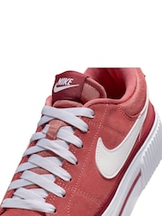 Nike Pink Court Legacy Lift Platform Trainers - Image 9 of 12