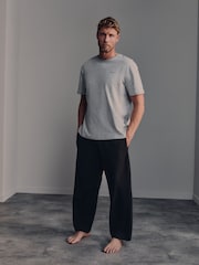 Черный - широкие джоггеры из хлопкового трикотажа Belstaff - Изображение 5 10
