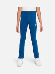 Nike Blue Favorites Flare Swoosh Leggings - Image 1 of 5
