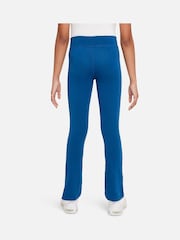 Nike Blue Favorites Flare Swoosh Leggings - Image 2 of 5