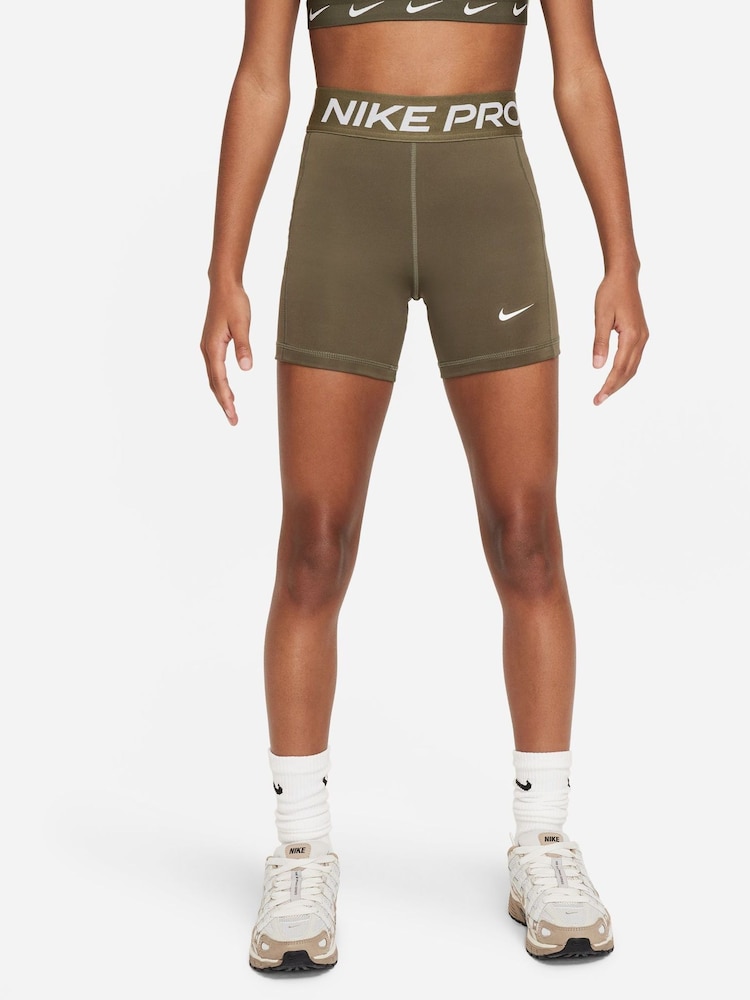 Коричневый - Шорты для защиты от протечек Nike Pro 3 Inch Period - Image 1 of 5