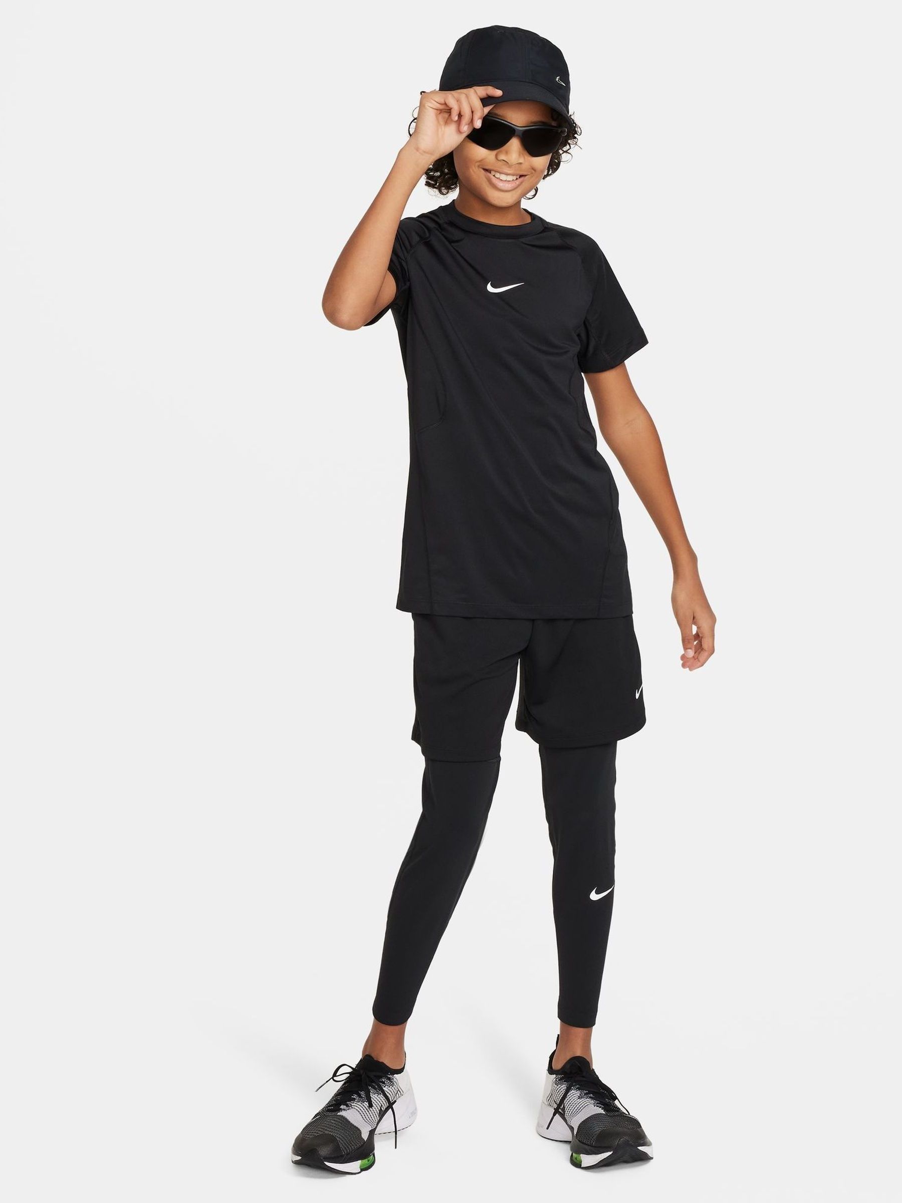 Buy Nike Black Pro Dri-FIT Long-Sleeve T-Shirt from Next Ukraine