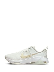 Nike White/Gold Zoom Bella 6 Gym Trainers - Image 2 of 11