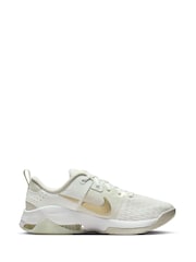 Nike White/Gold Zoom Bella 6 Gym Trainers - Image 3 of 11