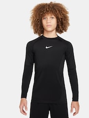 Nike Black Pro Dri-FIT Long Sleeve Base Layer T-Shirt - Image 1 of 8