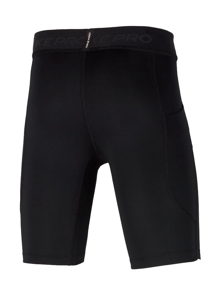 Nike Black Pro Dri-Fit Base Layer Performance Shorts - Image 2 of 6