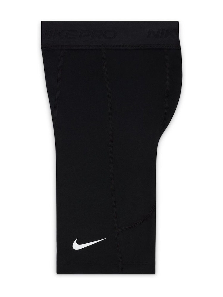 Nike Black Pro Dri-Fit Base Layer Performance Shorts - Image 3 of 6