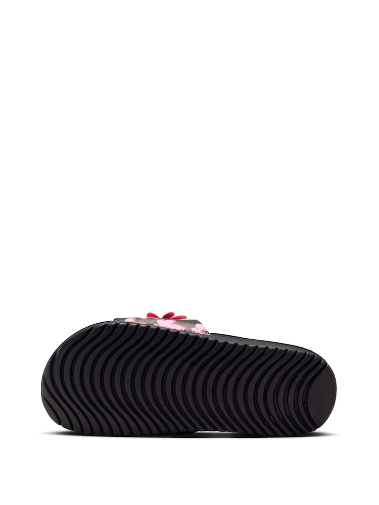 Nike Black Junior/Youth Kawa Flower Sliders - Image 6 of 8