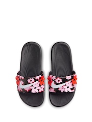 Nike Black Junior/Youth Kawa Flower Sliders - Image 7 of 8