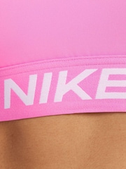 Nike Bright Pink Pro Dri-FIT Cropped Long-Sleeve Top - Image 7 of 7