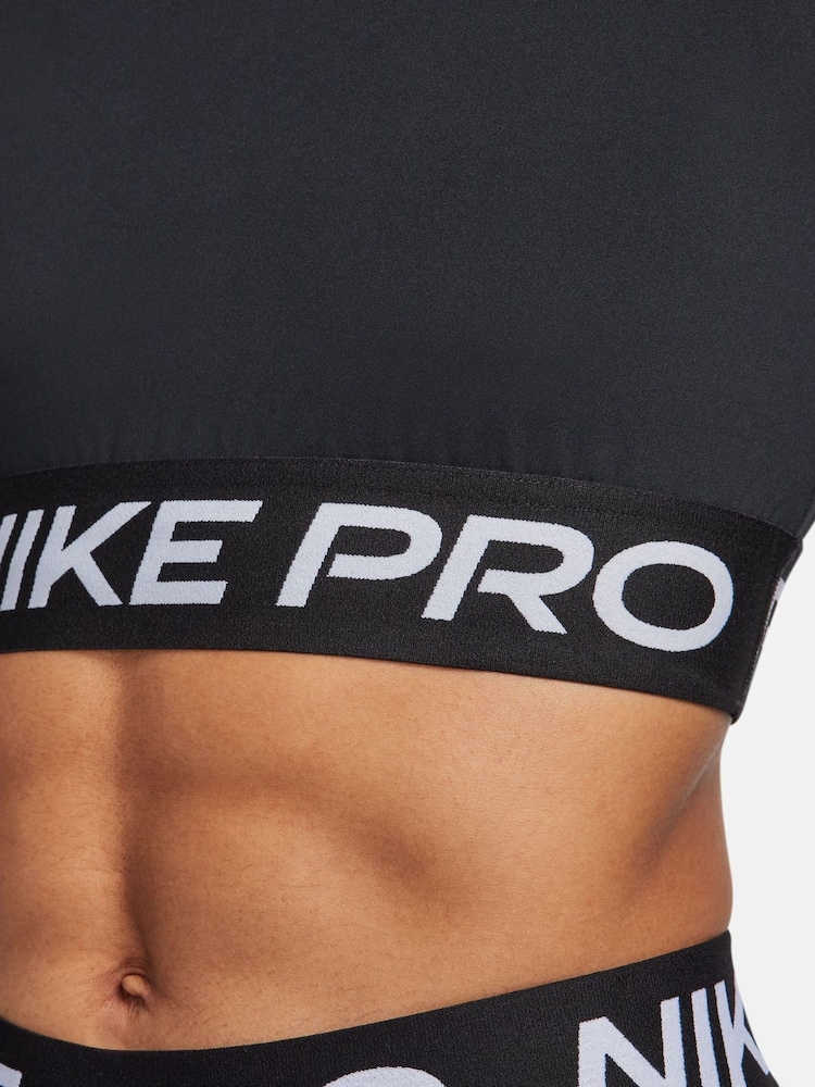 Nike Black Pro Dri-FIT Cropped Long Sleeve Top - Image 6 of 7