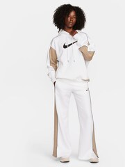 Nike White Oversized Piping Detail Dance Hoodie - Image 6 of 6