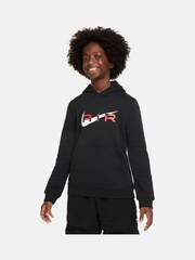 Nike Black/Red Air Overhead Hoodie - Image 1 of 6