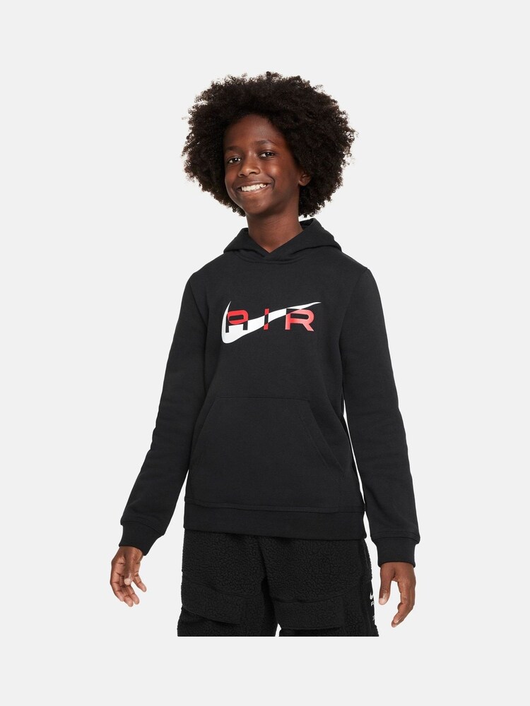 Nike Black/Red Air Overhead Hoodie - Image 1 of 6