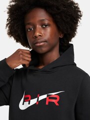 Nike Black/Red Air Overhead Hoodie - Image 4 of 6