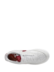 Nike Red/Cream Court Vision Low Trainers - Image 5 of 10