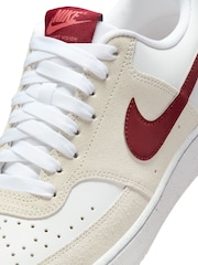 Nike Red/Cream Court Vision Low Trainers - Image 7 of 10