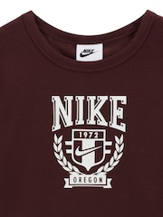 Коричневый - Nike трендовая футболка укороченного кроя - Image 7 of 7