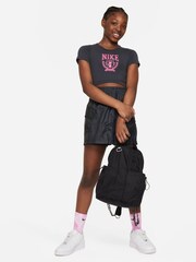 Nike Black Trend Cropped T-Shirt - Image 4 of 7