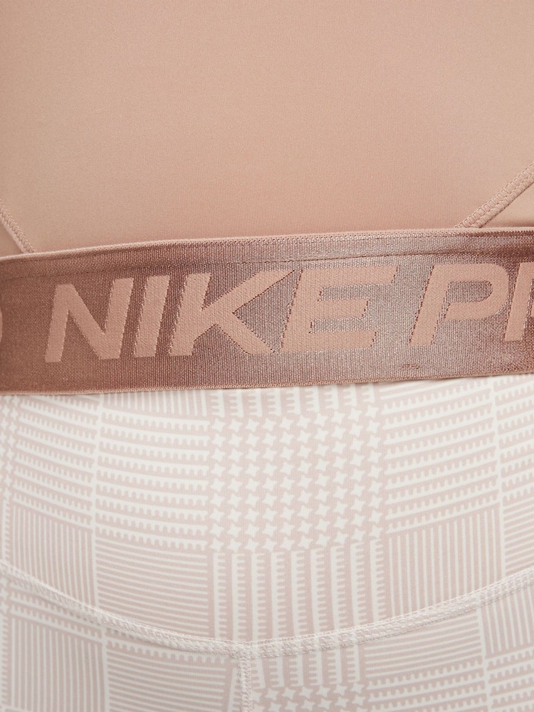 Nike Beige Pro Crop Tank Top - Image 7 of 7 Nike Beige Pro Crop Tank Top - Image 7 of 7