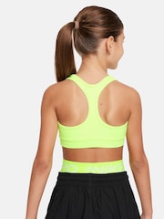 Nike Yellow Volt Dri-FIT Swoosh Support Bra - Image 2 of 5