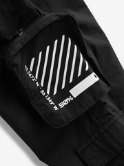 Black Multi Pocket Cargo Trousers & T-Shirt Set (3mths-7yrs) - Image 9 of 9
