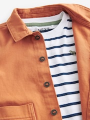 Orange Denim Shacket, T-Shirt and Shorts Set (3mths-7yrs) - Image 8 of 8