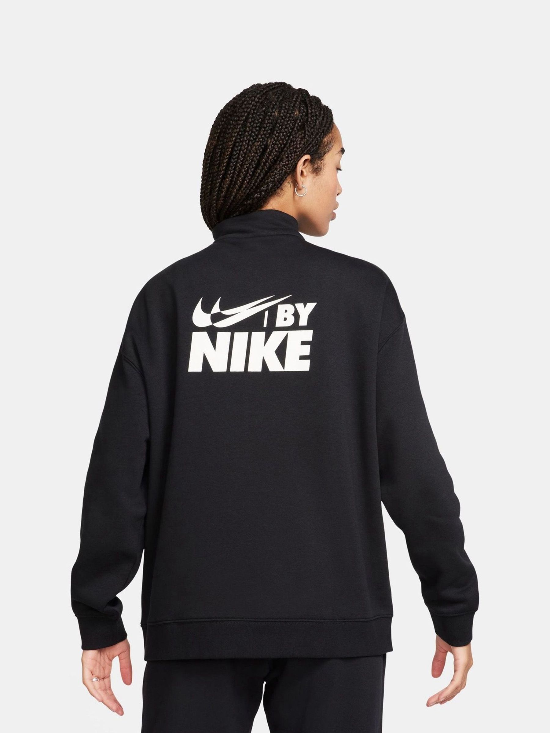 Nike zip back sweatshirt discount