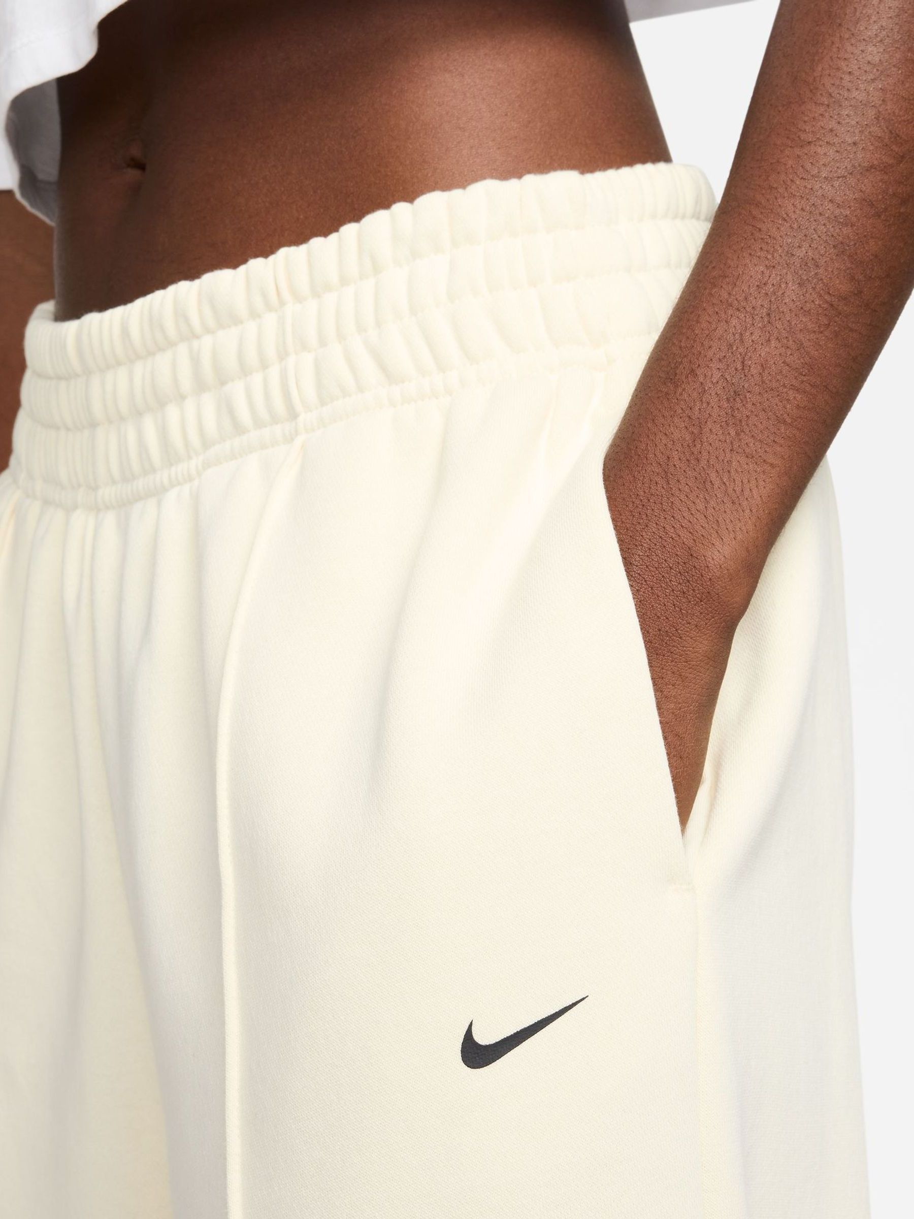 Buy Nike Cream Wide Leg Joggers from Next Netherlands