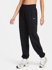 Nike Black Swoosh Logo Joggers - Image 1 of 7