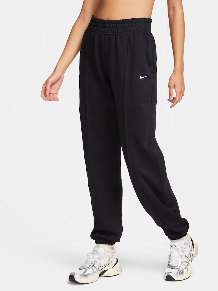 Nike Black Swoosh Logo Joggers - Image 1 of 7