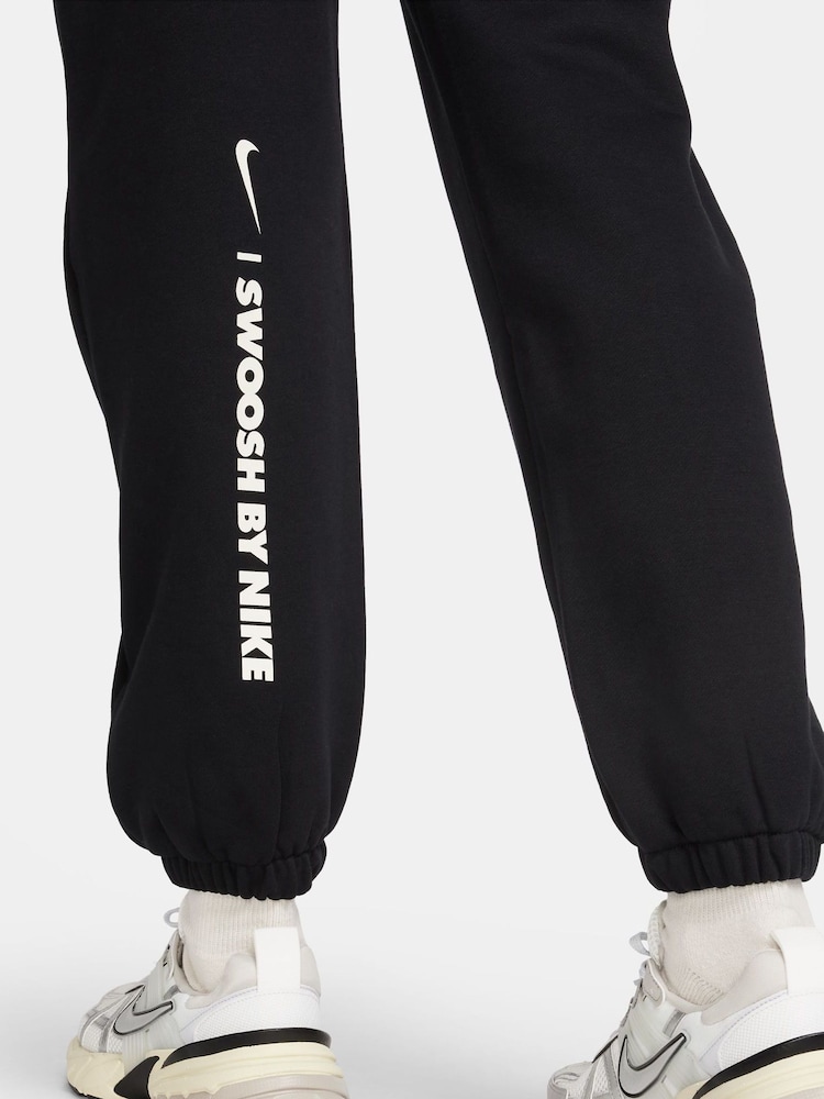 Czarny - Nike Swoosh Logo Joggers - Image 6 of 7